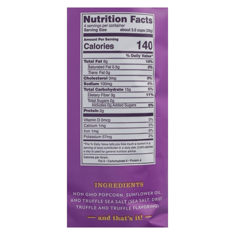 Pop Art Gourmet Popcorn Rosemary Truffle Case Of 9 4 Oz.