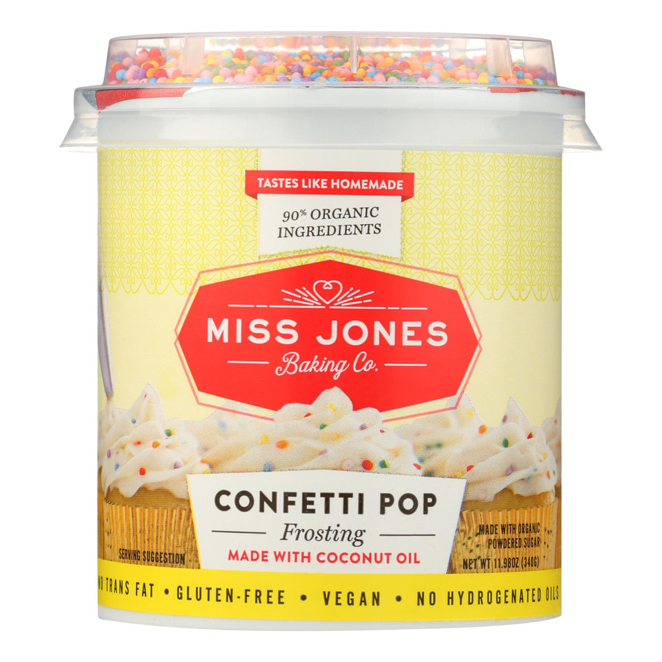 Miss Jones Baking Organic Frosting Vanilla Buttercream Case Of 6
