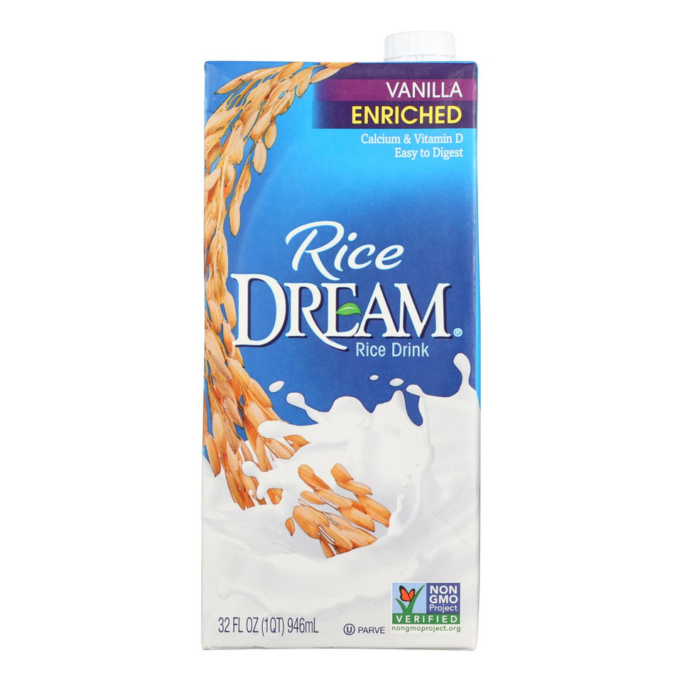 Rice Dream Original Rice Drink Enriched Vanilla Case Of 8 64 Fl Oz.