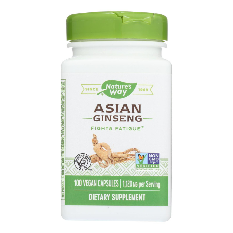 Nature's Way Korean Ginseng Root 100 Capsules