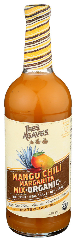 Tres Agaves Mix - Organic - Margarita - Case Of 12 - 1 Ltr