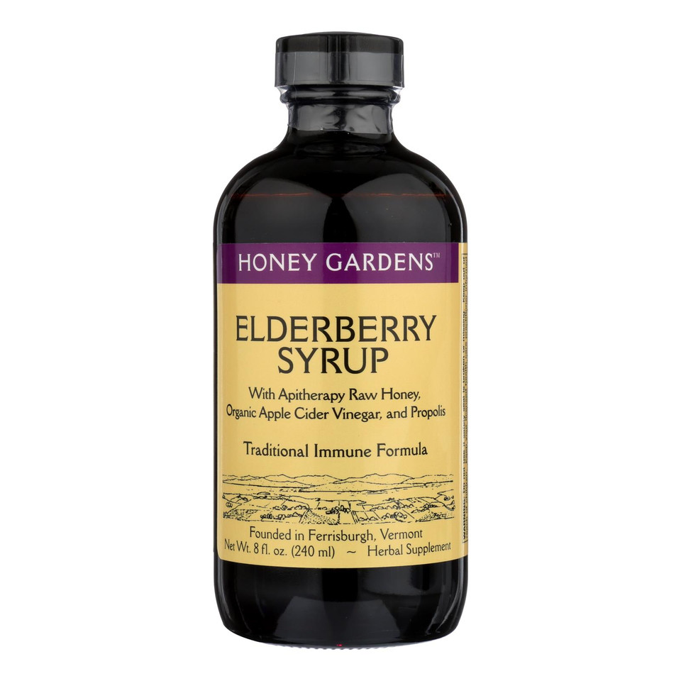 Honey Gardens Apiaries Elderberry Syrup Apitherapy Raw Honey