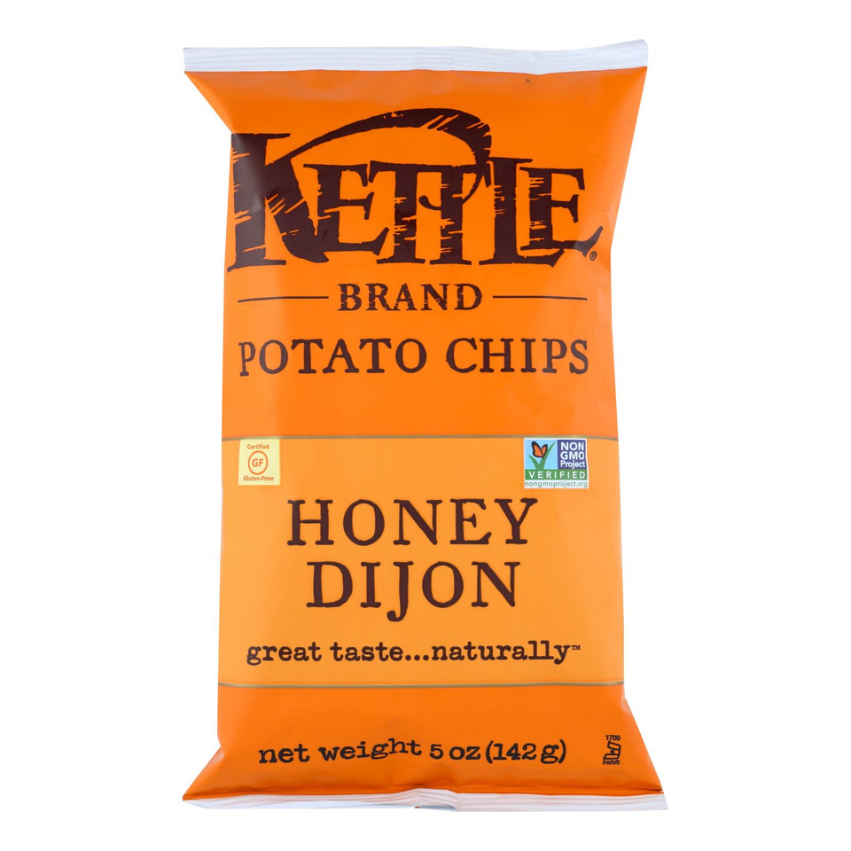 Kettle Brand Potato Chips Honey Dijon 5 Oz Case Of 15