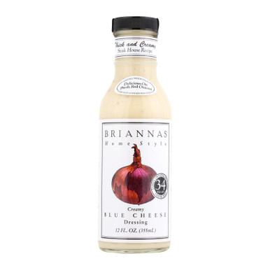 Brianna's Salad Dressing - Creamy Blue Cheese - Case Of 6