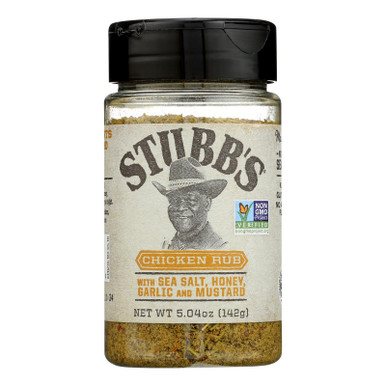 Stubbs Chicken Rub, Sea Salt Honey Garlic And Mustard