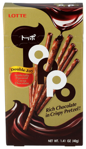 Lotte Prtzl Stk Cocoa Choc Topo - Case of 10 - 1.410 OZ - Pure