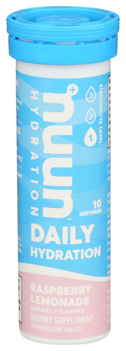 Nuun Daily Rasp Lemonade 10tb - Case of 8 - 10.00 TB - Pure Modern Living