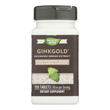 Nature's Way Ginkgold - 150 Tablets