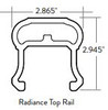 TimberTech Radiance Top Rail for use with TimberTech Universal Rail