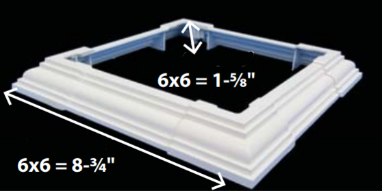 Missouri Vinyl Products Post Skirt 6x6" Style S Hackmann Lumber and