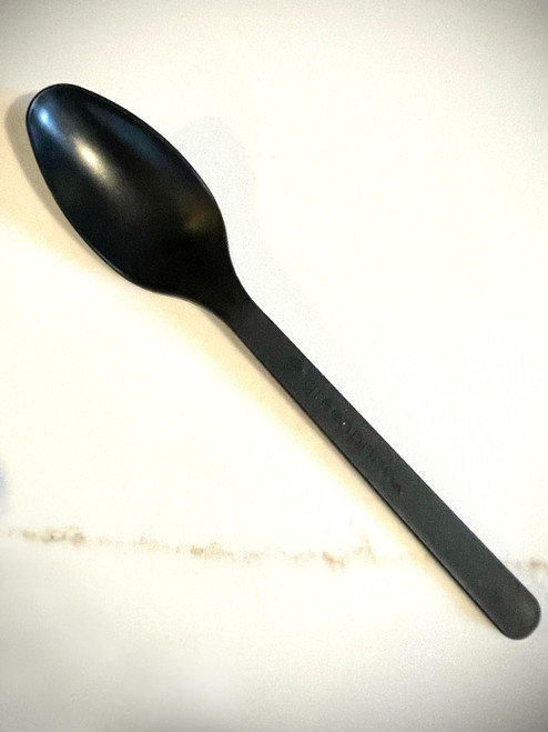 BLACK AGAVE SPOON Individually Paper Wrapped Total 500 Wrapped Spoons