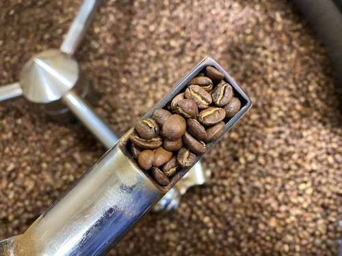 Ethiopian Yirgacheffe fresh out of the roaster. 