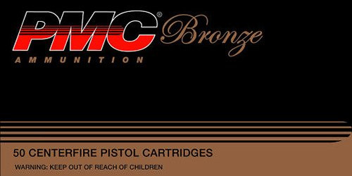 PMC Bronze .45 ACP 185-Grain Jacketed Hollow Point Centerfire Handgun Ammunition - 50 Rounds