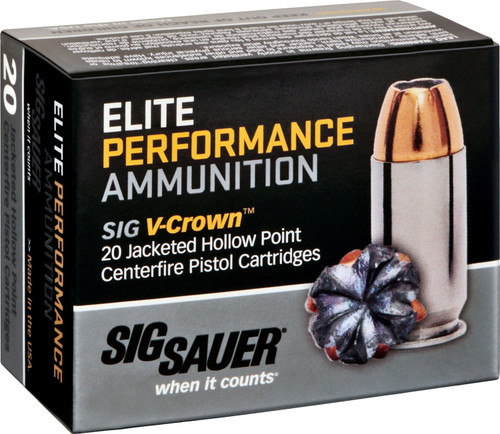 SIG SAUER Elite V-Crown .45 ACP 200-Grain Centerfire Ammunition - 20 Rounds
