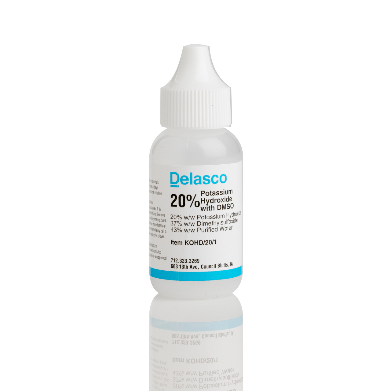 Potassium Hydroxide KOH 20% with DMSO | Delasco
