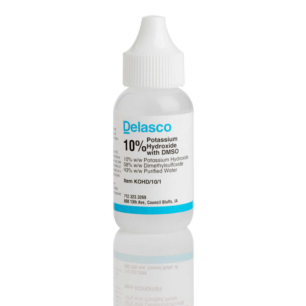 KOH Potassium Hydroxide, 10% KOH, 15ml Dropper Vial