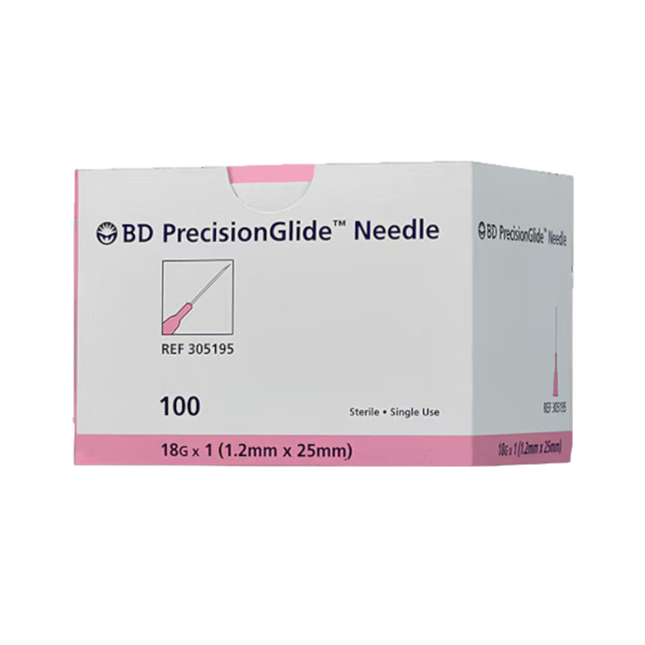 BD PrecisionGlide 18 G x 1 in. Needle 305195 - Delasco BD PrecisionGlide 18 G x 1 in. Needle 305195 - Delasco