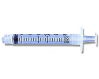 Exel Corporation 26110 Syringe & Needle, Luer Lock, 3cc, Low Dead Space  Plunger, 18G x 1½in.
