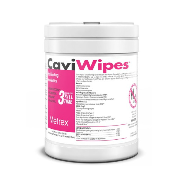 Metrex 13-1100 Caviwipes Disinfecting Towelettes, 160 per Canister Metrex 13-1100 Caviwipes Disinfecting Towelettes, 160 per Canister