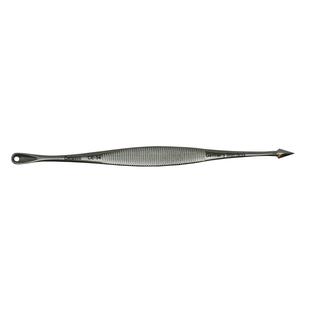 Delasco CE-54 Saalfield Comedone Extractor 4 1/4", with acne lancet