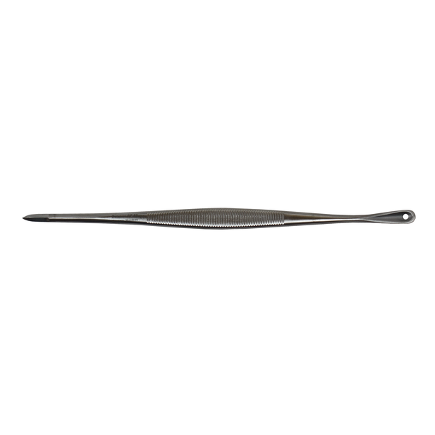 Delasco CE-56 Saalfield Comedone Extractor 5 3/4", with acne lancet