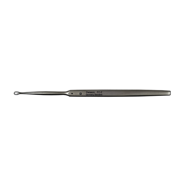 Delasco FC-2 Fox Curette 5.5 in Straight 2mm X 2.9mm Oval