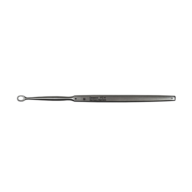 Delasco FC-4 Fox Curette 5.5 in Straight 4mm X 6mm Oval