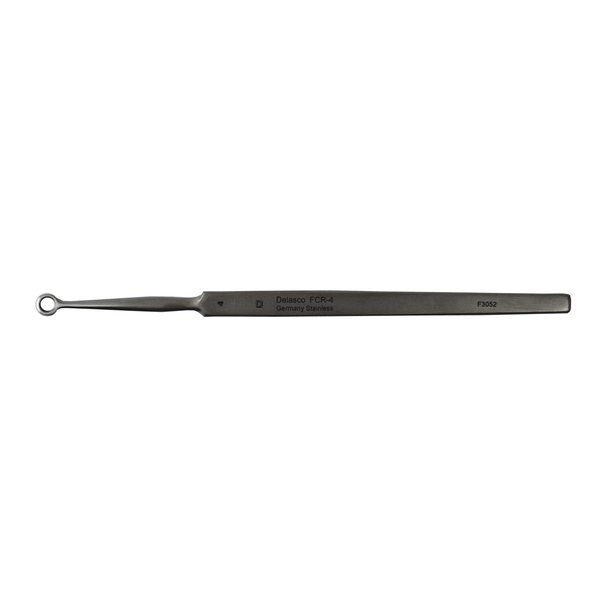 Delasco FCR-4 Fox Curette 5.5 in Straight 4mm Round