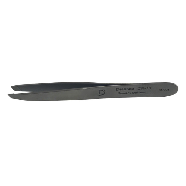 Delasco CF-11 Cilia Forceps 3.75 in Straight 3mm Diagonal Jaws