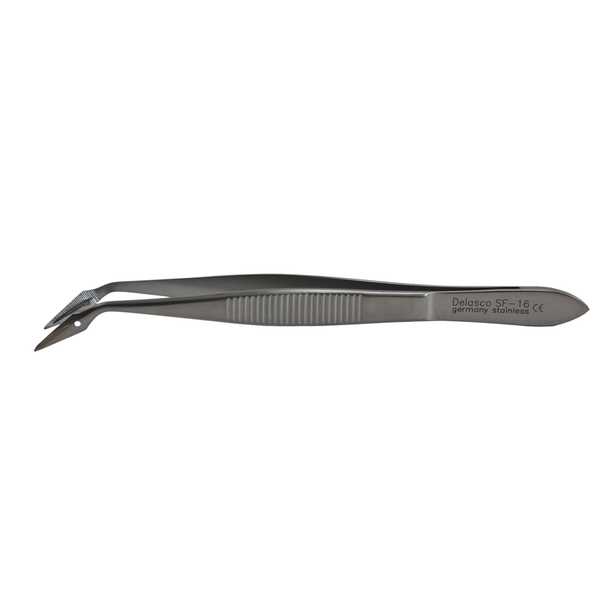Delasco SF-16 Carmalt Splinter Forceps, 4 1/4", Curved