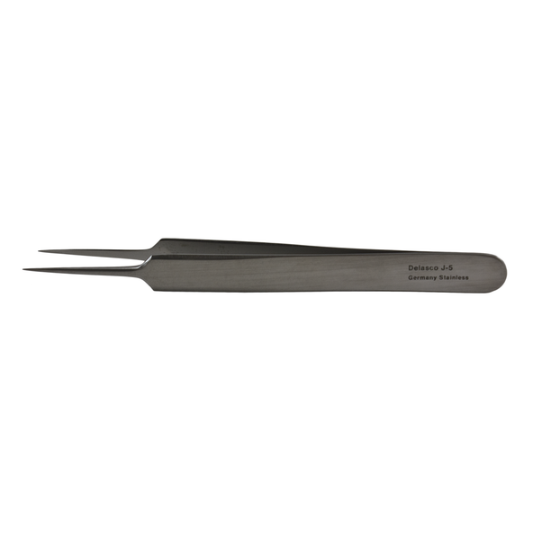 Delasco J-5 Jeweler's Forceps 4.375 in Straight 0.5mm