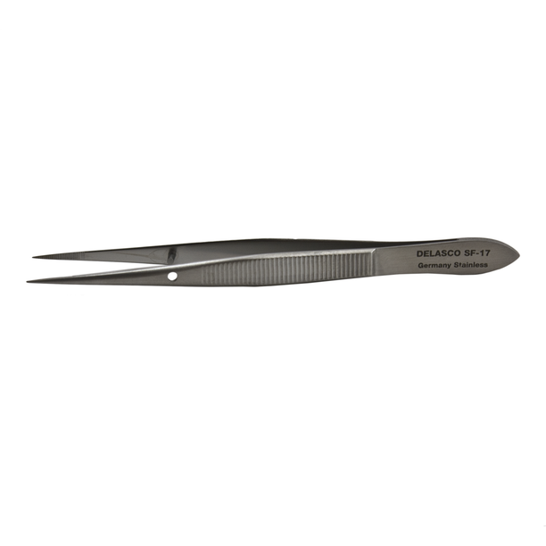 Delasco SF-17 Splinter Forceps, 3 1/2", Serrated