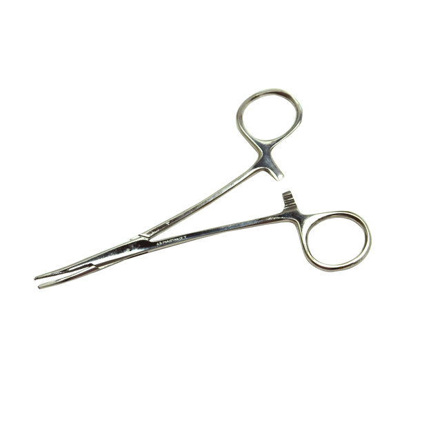 Delasco SS63 Hemostat, Mosquito, 5", Curved, Disposable, Sterile, Pack of 10