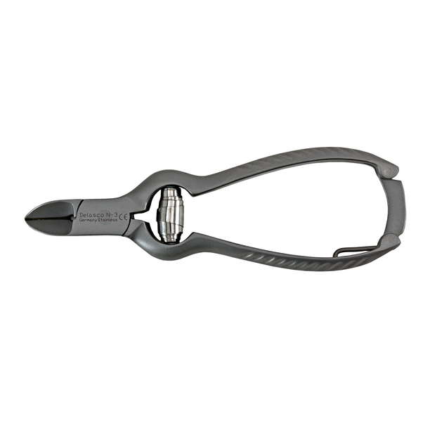 Delasco N-3 Nail Nipper 5 1/2", Concave Jaws, Barrel Spring, Stainless Steel