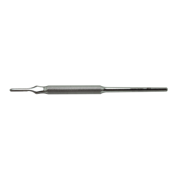 Delasco H-473 Scalpel Handle, Straight 6", Round Knurled Handle