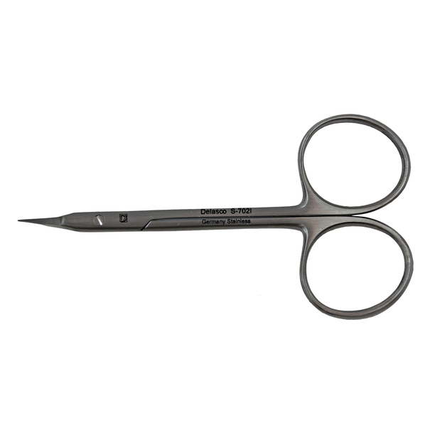 Delasco S-702I Gradle/Iris Scissors 3.75 in Curved 15mm Sharp/Sharp