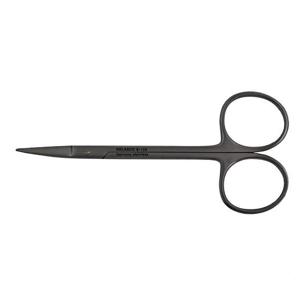 Delasco S-126 Iris Scissors 4.5 in Curved 20mm Sharp/Blunt