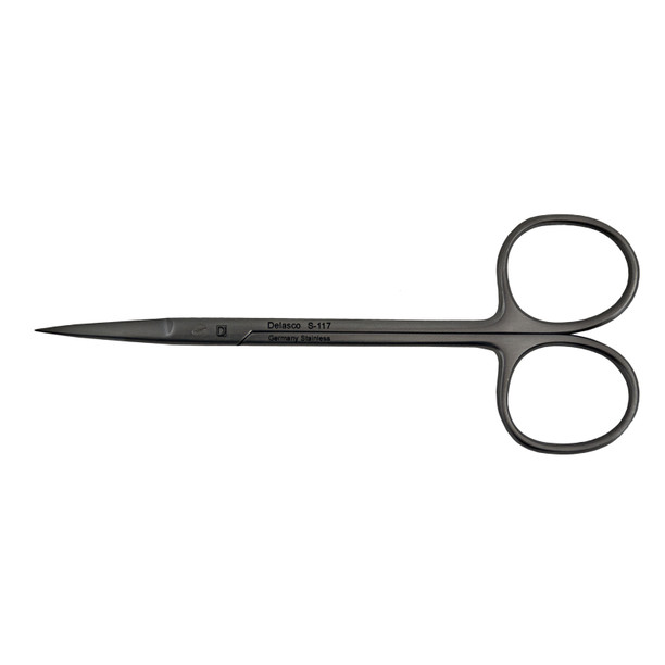Delasco S-117 Iris Scissors 4.5 in Straight 25mm Sharp/Sharp