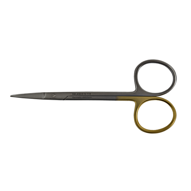 Delasco S-119 Iris Scissors 4.5 in Straight 20mm Sharp/Blunt SuperCut