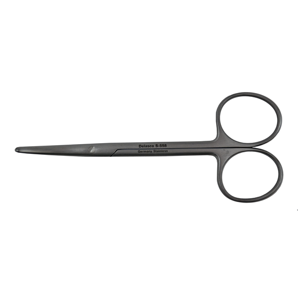 Delasco S-558 Metzenbaum Scissors 4.5 in Curved 25mm Blunt