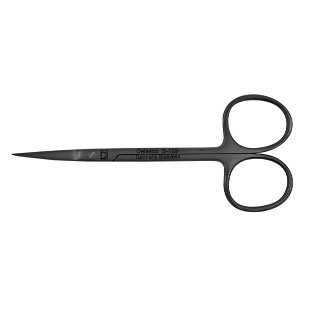 Delasco S-103 Oliver Scissors 4.5 in Curved 25mm Sharp/Sharp