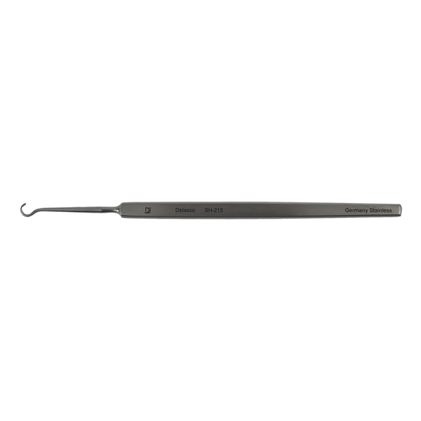 Delasco SH-213 Frazier Skin Hook 5 in Shepherd's Hook 3.5mm Dia. Single, Blunt