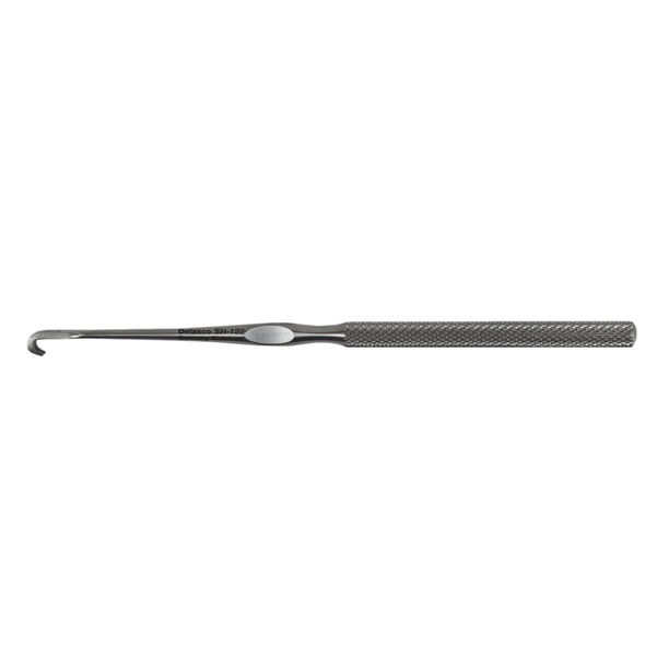 Lahey Skin Hook 4.75 in Straight Hook 3mm Dia. X 3.5mm Wide 2 Prong, Sharp