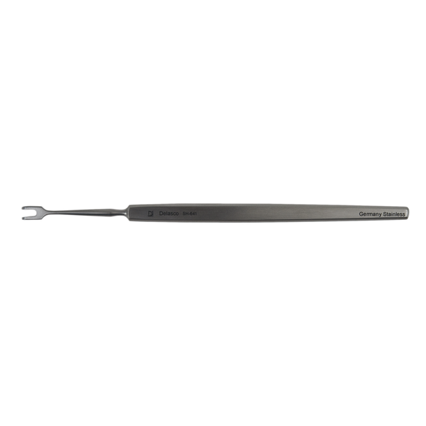 Delasco SH-641 Rollet Skin Hook 5 in Straight Hook 2.25mm Dia. X 2.75mm Wide 2 Prong, Sharp