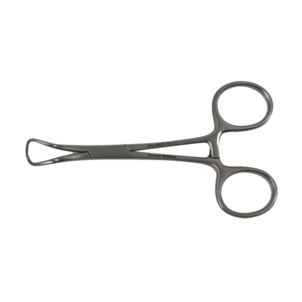 Delasco TC-11 Backhaus Towel Clamp 4.5 in, Stainless Steel