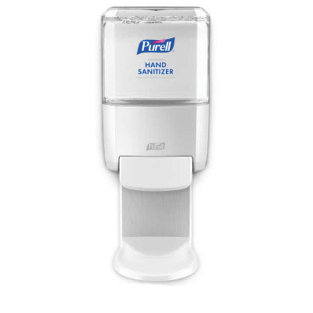 Purell ES4 Push-Style Hand Sanitizer Dispenser, White Item is not stocked. May take 2-4 weeks to ship. A 25% restocking fee for returns will apply.