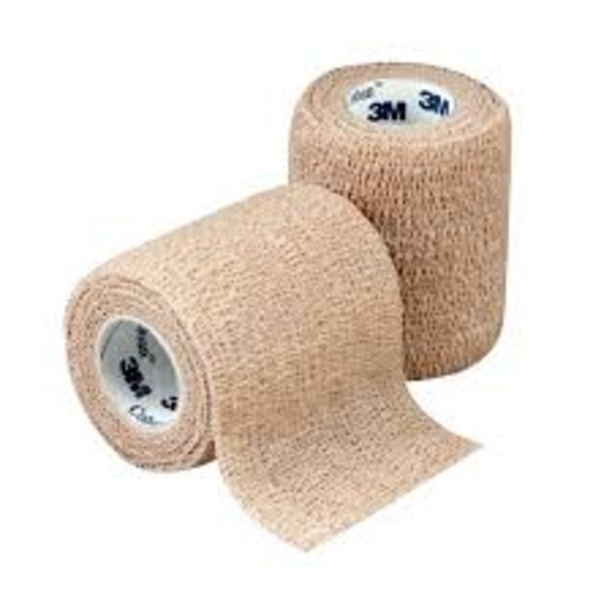 3M Coban 1583 Self-Adherent Wrap, Tan, 3" x 5 yds, Case of 24