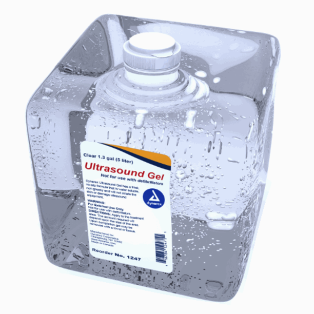 Dynarex 1247 Ultrasound Gel, Clear, 1.3 gallon (5 L)