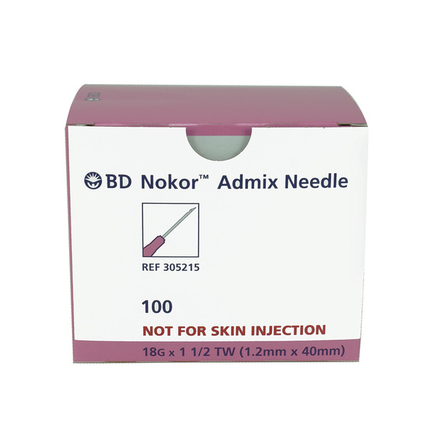 BD 305215 Nokor Admix Needle 18 G x 1-1/2 in. thin wall Needle BD 305215 Nokor Admix Needle 18 G x 1-1/2 in. thin wall Needle