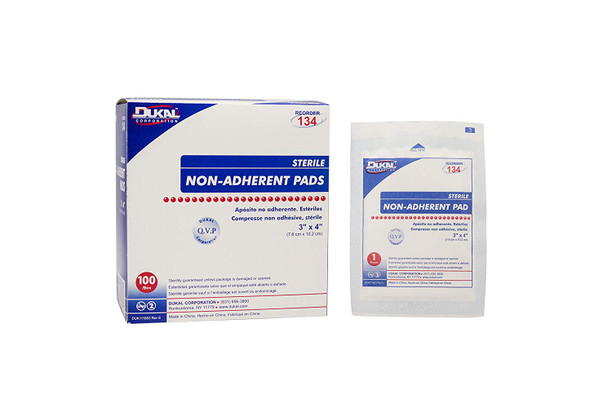 Dukal Non-Adherent Pad, 3" x 4"